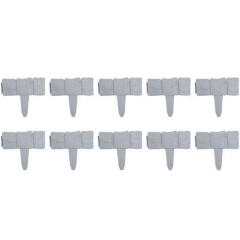 Beetumrandung in Steinoptik grau, 10er-Set: für klare Beetkanten & gepflegten Garten, wetterfest, flexibel & langlebig, einfache Montage