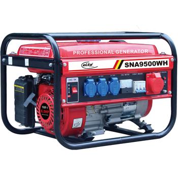 Preview: Tragbarer Benzin-Stromgenerator, 2500W, 3x 230V, 1x 380V, 15 l, zuverlässige Stromversorgung für Baustelle, Garten & Notfälle