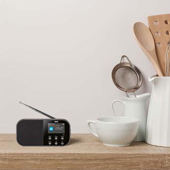 Preview: Tragbares DAB+ & UKW Kofferradio mit TFT-Farbdisplay, schwarz, kristallklarer Empfang & lange Akkulaufzeit