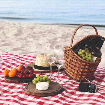 Preview: Tragbares DAB+ & UKW Kofferradio mit TFT-Farbdisplay, schwarz, kristallklarer Empfang & lange Akkulaufzeit