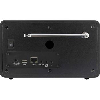 Preview: Hybridradio DAB+ & UKW mit Internetradio - Smart steuerbar via App, WLAN - USB-Port, Wecker, Timer, Wettervorhersage - Schwarz