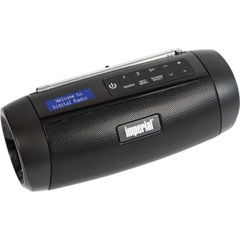 Preview: Kompaktes DAB+ & UKW Outdoor-Radio mit Teleskopantenne, schwarz, robust, wetterfest & mit langer Akkulaufzeit