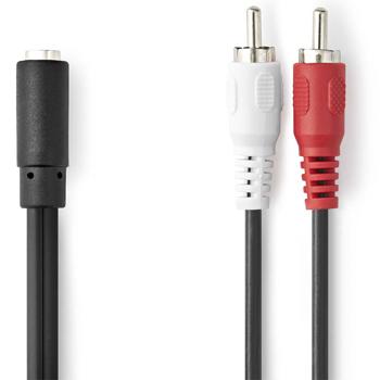 Audio-Kabeladapter 3,5-mm-Buchse zu Cinch-Stecker, 0,2 m: Ein Stereo-Konverter für HiFi & TV – Kompakt & Klangstark