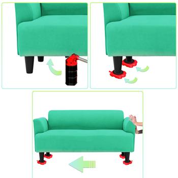 Preview: Robuster Möbel Transport Heber und Rollen Set für Umzug, Heimwerken oder Renovierung - Schwerlast-Transportrollen für schwere Möbel