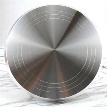 Preview: Edler drehbarer Tortenständer Aluminium mit Fuss, Ø 31 cm, stabil & hochwertig, perfekte Tortendekoration & Präsentation, für Bäcker & Hobbykonditoren