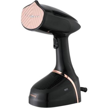 Tragbarer 1500 Watt Dampfglätter, schwarz-roségold: 400 ml Tank, für schnelles Glätten und ein perfekt faltenfreies Aussehen