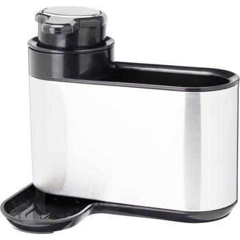 Eleganter Edelstahl Seifen- & Spülmittelspender mit Halterung - platzsparende Lösung für eine ordentliche & funktionale Küche