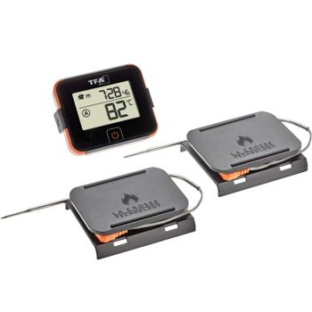 Smartes Grill- & Bratenthermometer mit 2 Temperatur-Sonden, bis +246 °C, für BBQ, Grill, Smoker, Backofen