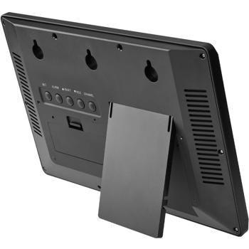 Preview: Moderne Funk-Wanduhr mit XL-LCD-Display, automatische Zeiteinstellung & einfache Ablesbarkeit für Büro, Wohnzimmer & Küche