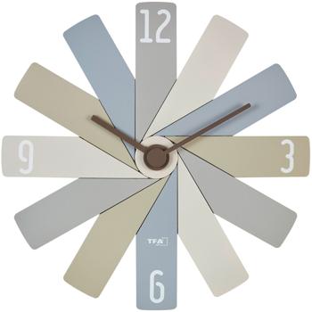 Preview: Design-Wanduhr CLOCK IN THE BOX, Masse: Ø 40 cm, bunt: Moderne Wanddekoration & Blickfang, leise & hochwertig, für Wohnzimmer & Küche