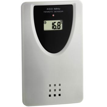 Preview: Moderne XL-Digitaluhr mit Aussen-/Innentemperatur & grossem Display, präzise, modern & gut ablesbar, für Haus, Büro und Küche