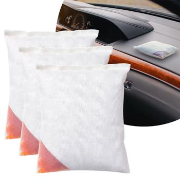 3er-Set Wiederverwendbares Auto-Luftentfeuchter-Kissen, 500 g Granulat für 100ml Wasser, gegen beschlagene Scheiben & Feuchtigkeit im Auto