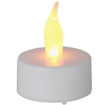 Preview: 48er-Set LED-Teelichter, weiss mit realistischem Flackern, inkl. Batterien - Klassisch-modernes Design für gemütliche Momente