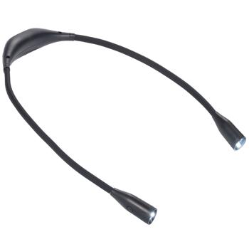 Preview: LED-Leseleuchte zum Umhängen – Dimmbare Akku-Leselampe mit 3 Farbtemperaturen, flexiblen Schwanenhälsen & 6 Stunden Leuchtdauer