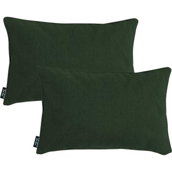 Madison 2er-Set Outdoorkissen Grün 50x30x10cm - Wasserabweisend, UV-Schutz & Schmutzabweisend - Recyceltes Material - Made in Europe