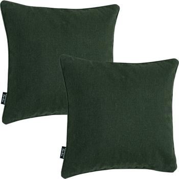 2er-Set Madison Outdoorkissen 50x50x10cm - Wasserabweisend, UV-Schutz & antibakteriell - Grün, aus recycelten Ökostoffen - Für Lounge, Garten & Sofa