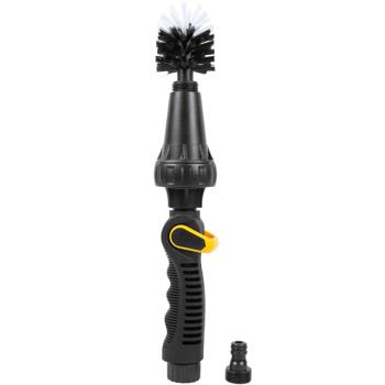 Preview: Rotierende Waschbürste für Gartenschlauch: Mühelose Reinigung von Auto, Fahrrad & Terrasse, effektiv gegen Schmutz, einfach anzuschliessen