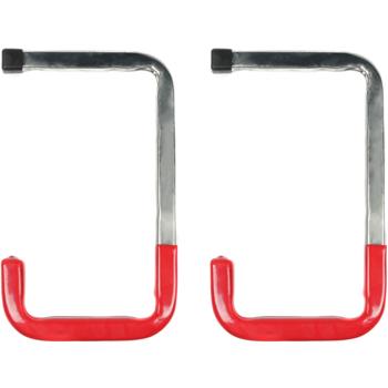 Schwerlast-Wandhaken mit Gummierung, 2-tlg, je 45 kg, 26x15 cm : schonende & sichere Aufbewahrung, rutschfest für Werkzeug, Fahrräder & Haushaltsgeräte