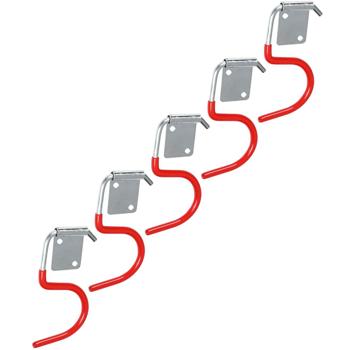 Preview: Stabile Gartengerätehalter mit Gummierung, 10-tlg, 8,5 x 4,2 cm : schonende & sichere Aufbewahrung, rutschfest für Werkzeug, Garten- & Haushaltsgeräte