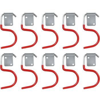 Stabile Gartengerätehalter mit Gummierung, 10-tlg, 8,5 x 4,2 cm : schonende & sichere Aufbewahrung, rutschfest für Werkzeug, Garten- & Haushaltsgeräte