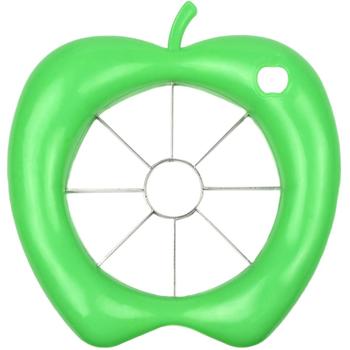 Präziser Apfelschneider, grün: Schnell & sicher, teilt Äpfel in gleichmässige Stücke, Edelstahlklingen, ergonomisch & leicht zu reinigen
