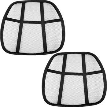 Preview: 2er-Set Ergonomische Lendenstütze mit Meshmaterial für bequemes Sitzen am Arbeitsplatz, Homeoffice, Auto, Büro u.v.m.