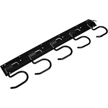 Robuste Garten-Gerätehalterleiste mit 5 Haltern: Ordnung & schneller Zugriff, platzsparend & einfach montiert, für Gartenwerkzeug & Geräte