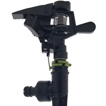 Preview: 2er-Set Flexibler Kreisregner mit Erdspiess: 30°-360° einstellbar für präzise Bewässerung, Rasensprenger ideal für Rasen, Garten & Beete