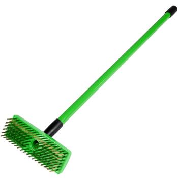 Preview: Vielseitiges Unkrautbürsten-Set mit Teleskopstiel, Fugenbürste und Unkrautbürste: für mühelose Unkrautentfernung, robust & langlebig