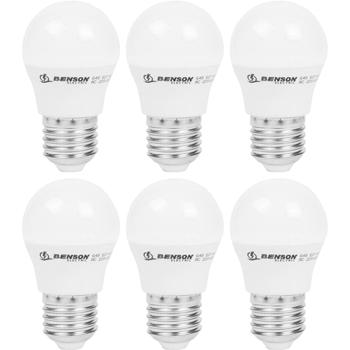 6er-Set LED-Glühbirne, A60, E27, 760 lm, 9 W, 2500 K, warmweiss