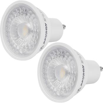 2er-Set LED-Reflektorlampe GU10 - Dimmbar, energieeffizient, warmweisses Licht für gemütliche Atmosphäre - 400lm, 5W, 3000K, 20.000h Lebensdauer