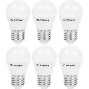 6er-Set LED-Tropfenlampe G45 E27 - Dimmbare 5W LED-Glühbirne 400 lm 3000K warmweiss - 360° Licht - 25.000 Std. Lebensdauer - Energieeffizient & robust