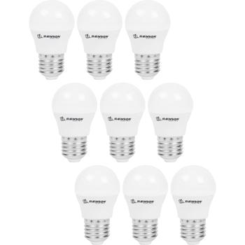 9er-Set LED-Tropfenlampe G45 - Dimmbare 5W E27 LED-Glühbirne warmweiss - 400 Lumen, 3000K - 360° Rundumbeleuchtung, 25.000h Lebensdauer