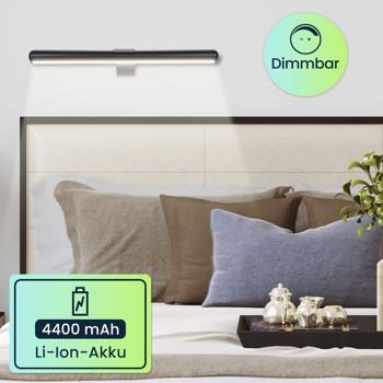 Preview: Elegante Wand- und Bildleuchte mit Fernbedienung & Touch Schalter, USB- & Akkubetrieb, dimmbar: Eine flexible LED-Lampe für Kunst & Ambiente