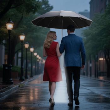 Preview: 2er-Set Faltbarer Regenschirm mit LED-Taschenlampe, Ø105 cm, anthrazit: Ein perfekter Allwetter-Begleiter für Dunkelheit & Regenschauer