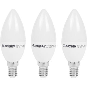 3er-Set LED-Kerzenlampe C35 E14 - 400 lm - 5W - 3000K warmweiss - Dimmbar - 360° Rundumbeleuchtung für gemütliche Wohn- & Schlafzimmer