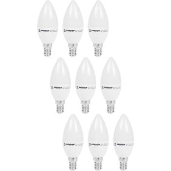 9er-Set LED-Kerzenlampe C35 E14 - Dimmbar & warmweiss 3000K für gemütliche Atmosphäre - 5W 400lm 360° Abstrahlwinkel - 20.000h Lebensdauer