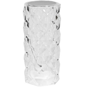 Elegante Kristall-Tischleuchte, Touch-Schalter, 15cm: Design-Lampe mit funkelndem Licht für Wohnzimmer & Ambiente