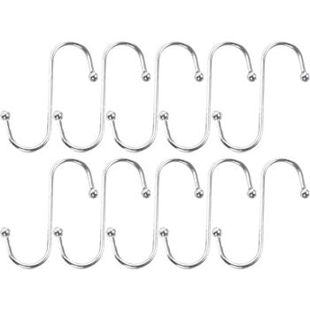 Robustes Hängehaken-Set, 10-tlg, 10 cm: Ordnung & Aufbewahrung, vielseitig, stark & einfach, S-Haken für Küche, Bad, Garage & mehr