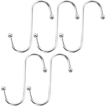 Preview: Robustes Hängehaken-Set, 10-tlg, 10 cm: Ordnung & Aufbewahrung, vielseitig, stark & einfach, S-Haken für Küche, Bad, Garage & mehr