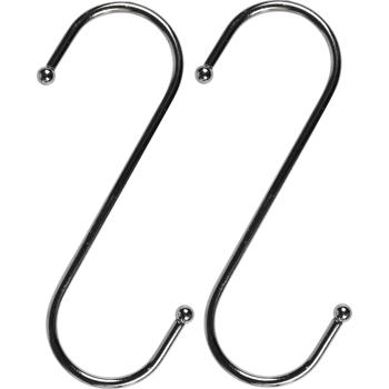 Robustes Hängehaken-Set, 2-tlg, 16 cm: Ordnung & Aufbewahrung, vielseitig, stark & einfach, S-Haken für Küche, Bad, Garage & mehr