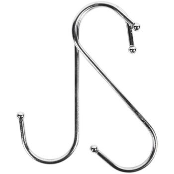 Preview: Robustes Hängehaken-Set, 4-tlg, 16 cm: Ordnung & Aufbewahrung, vielseitig, stark & einfach, S-Haken für Küche, Bad, Garage & mehr