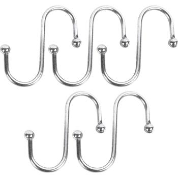 Preview: Robustes S-Haken-Set, 5-tlg, 7,5 cm: Ordnung & Aufbewahrung, vielseitig, stark & einfach, Hängehaken für Küche, Bad, Garage & mehr 