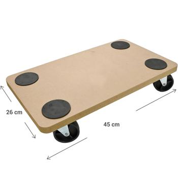 Preview: Wendiger Möbelroller, max. 150kg: Robuster Transporthelfer für Umzüge & Transporte, Rollbrett für Möbel, Kisten & Geräte