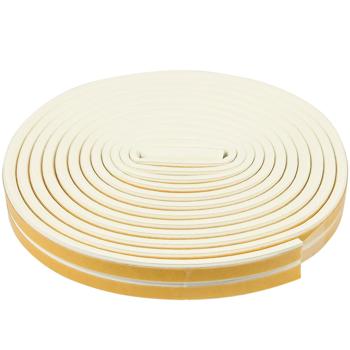 Preview: D-Profil Zugluft Dichtungsstreifen Weiss 4er Set (3m x 9x4mm): Selbstklebend, langlebig & energiesparend – Perfekt gegen Kälte, Lärm & Staub!