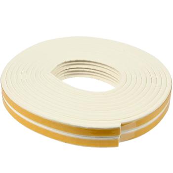 Preview: E-Profil Zugluft Dichtungsstreifen Weiss 4er-Set (3m x 9x4mm): Selbstklebend, langlebig & energiesparend – Perfekt gegen Kälte, Lärm & Staub!