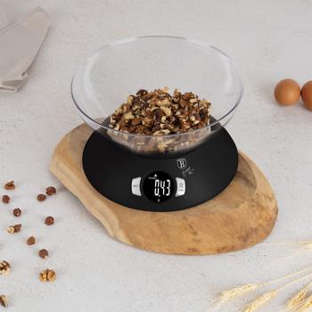 Preview: Digitale Küchenwaage mit Schüssel & Tara: Präzises Wiegen bis 5 kg, einfach zu reinigen & vielseitig, für Backen & Kochen