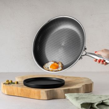 Preview: Premium Kochgeschirr-Set 6-teilig aus Edelstahl – Töpfe und Pfannen, kratzfest, spülmaschinengeeignet, backofentauglich bis 300°C