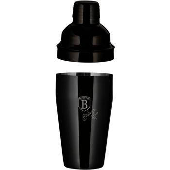 Preview: Profi Cocktailmixer-Set, 6-tlg, 550ml, schwarz-roségold: Mit Shaker, Ausgiesser, Messbecher, Stössel, Sieb und Löffel - für kreative Cocktails