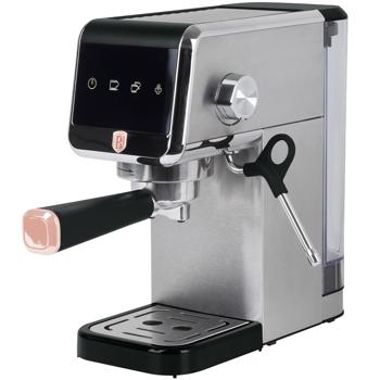 Preview: Digitale Siebträger-Espressomaschine, 20 bar: Schwarz-Roségold, 1350 Watt, Für den perfekten Kaffeegenuss